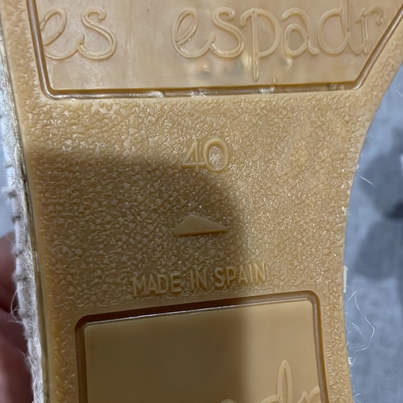 Loeffler Randall Canvas Rowen Beige Gingham Black & White Bow Espadrille - Picture 10 of 14